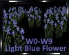 *Dj Light Blue Flower
