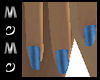 Medium Blue Nails