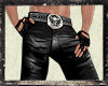 [M]Leather Biker Pants