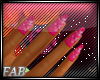 !FB!Pink Designer Nails