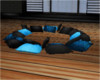 Blue ring pillows