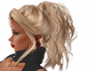 Blond updo curly