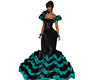 vestido gitana azul Blak