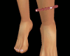 Pink Flash Anklet Left