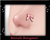 Pink Bow NoseRing L