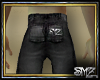 SMZ Black Jean Shorts