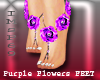 !69! Purple Flower FEET