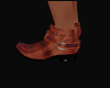 Rust Snakeskin Boots