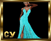Seablue Sequin Gown