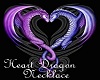dragion  heart necklace
