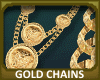 Gold Chain Lion Face