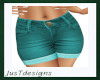 JT Jeans Shorts3 Teal