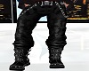 Blk Leather Pants w/Boot