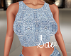 Blue Print Tank Top
