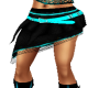 *SK*sexy bl n teal skirt