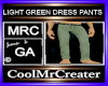 LIGHT GREEN DRESS PANTS