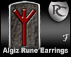Algiz Rune Earrings