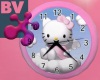 Hello Kitty - Pink Clock