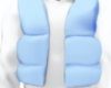 Light Blue Puffer Hoodie