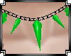 N*PVCSpikedGreenNecklace