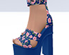 Roses Blue Sandals
