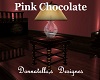 pink choc end table