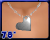 silver heart necklaces w
