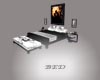 bed whit poses