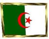 Algeria flag glod frame