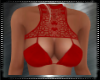 Red Lace Shine Bra