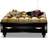 blk n gold coffee table