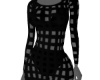black dress fishnet