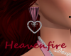 ^HF^ Rose Heart Earring