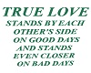 True Love Wall Quote