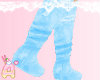 ❥ blue winter boots