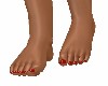 Bare Feet/ RED Toenails
