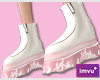 Pink Flames Boots