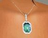 Teal Gemstone Necklace