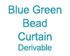 Blue Green Bead Curtain