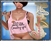 Pink Loose Tank w Bra
