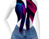Colorful top w/shorts