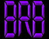 BRB sign digital purple
