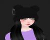 !Blk Bear Hat & Hair