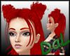 Double Top Knot Red