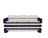 silver purple Couch 