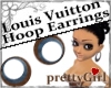 LV Denim Hoop Earrings