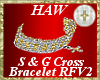 S&G Cross Bracelet RFV2