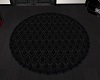 Round Black Rug