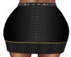 Black Metal Button Skirt