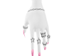 STAR NAILS PINK